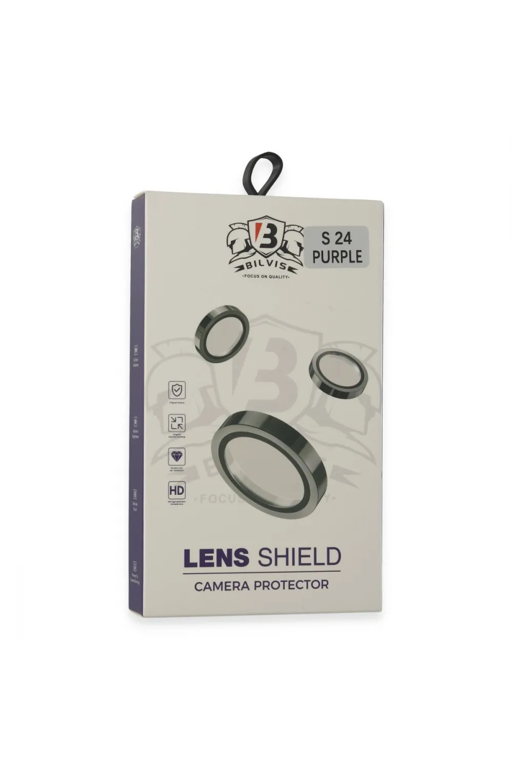 Samsung Galaxy S24 Bilvis Titan Kamera Lens - Derin Mor