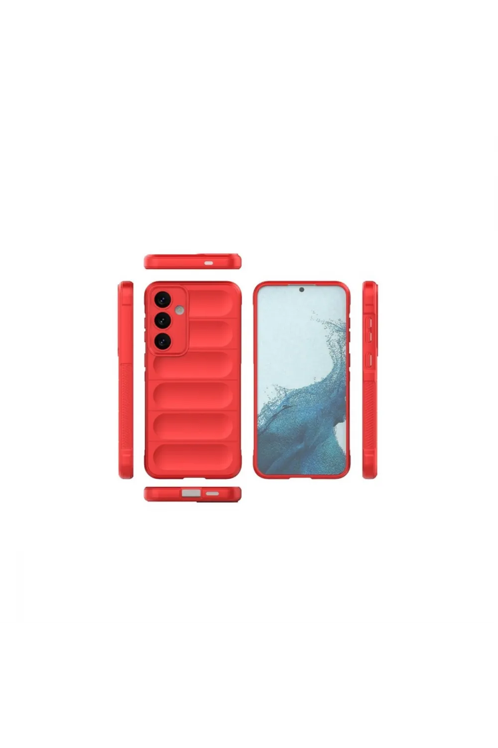 Samsung Galaxy S24 Fe Kılıf Optimum Silikon - Kırmızı