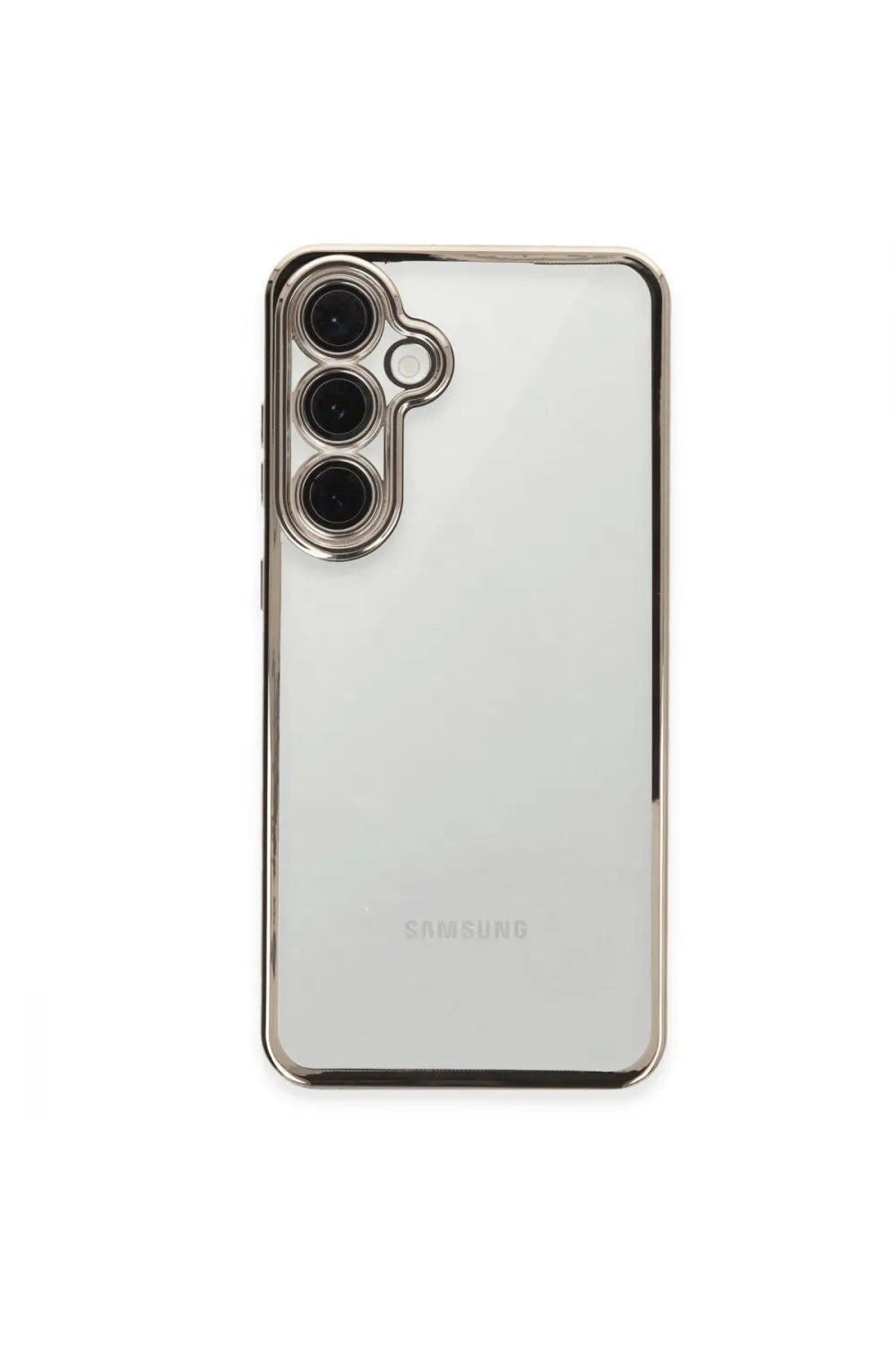 Samsung Galaxy S24 Fe Kılıf Razer Lensli Silikon - Titanyum Gri