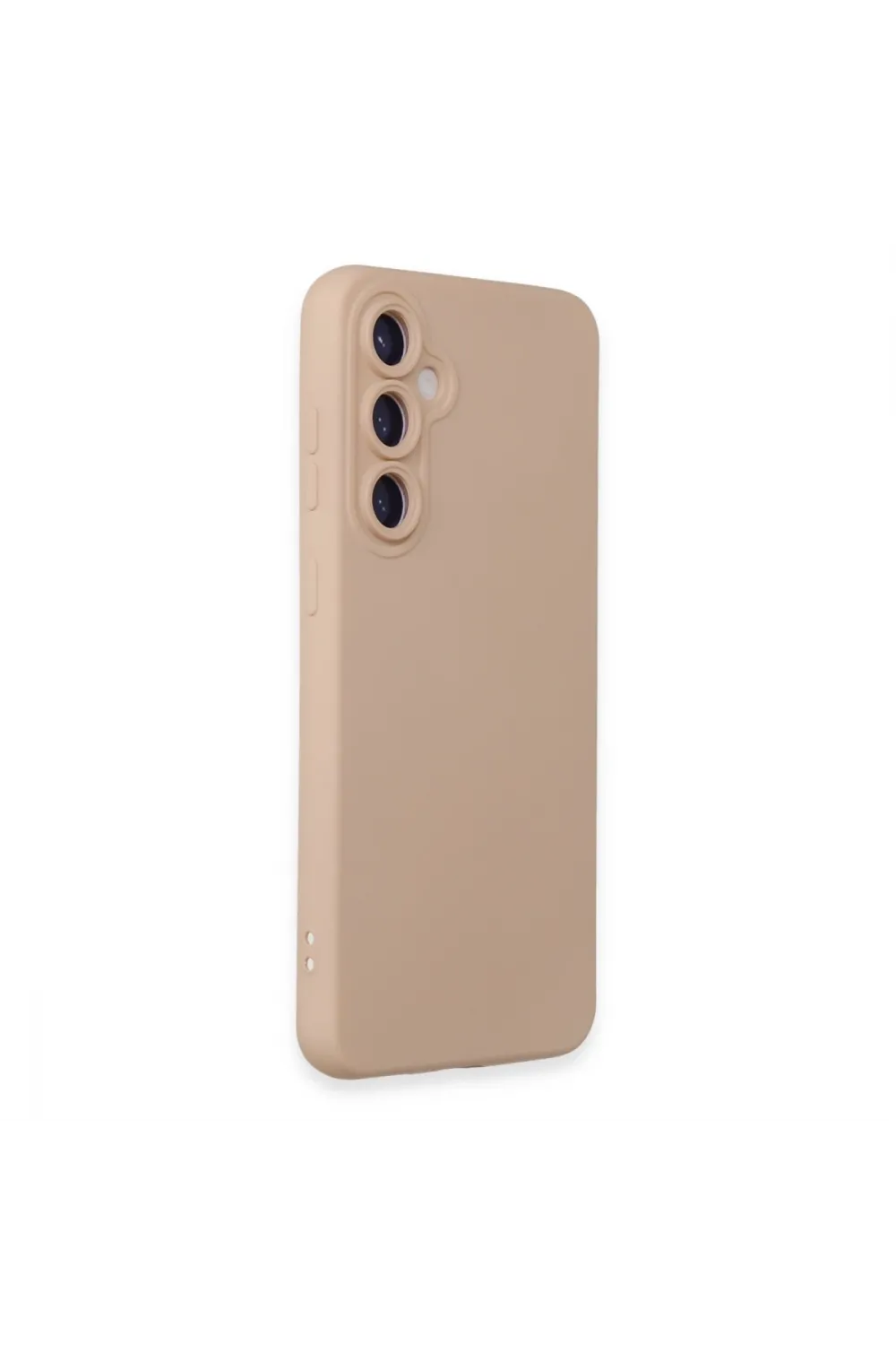 Samsung Galaxy S24 Kılıf Nano İçi Kadife Silikon - Pudra