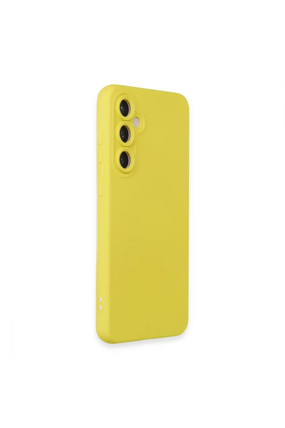 Samsung Galaxy S24 Kılıf Nano İçi Kadife Silikon - Sarı