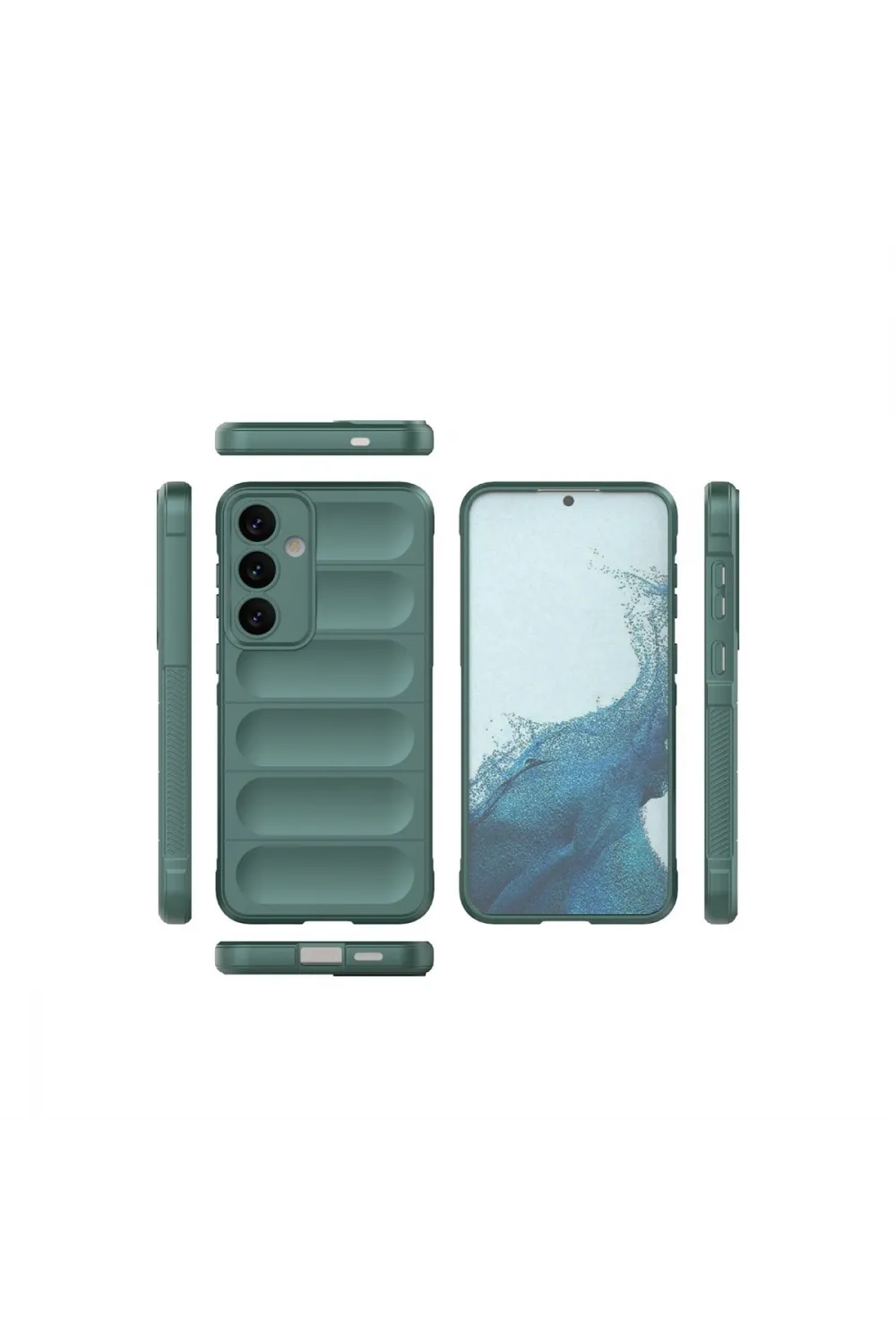 Samsung Galaxy S24 Kılıf Optimum Silikon - Koyu Yeşil
