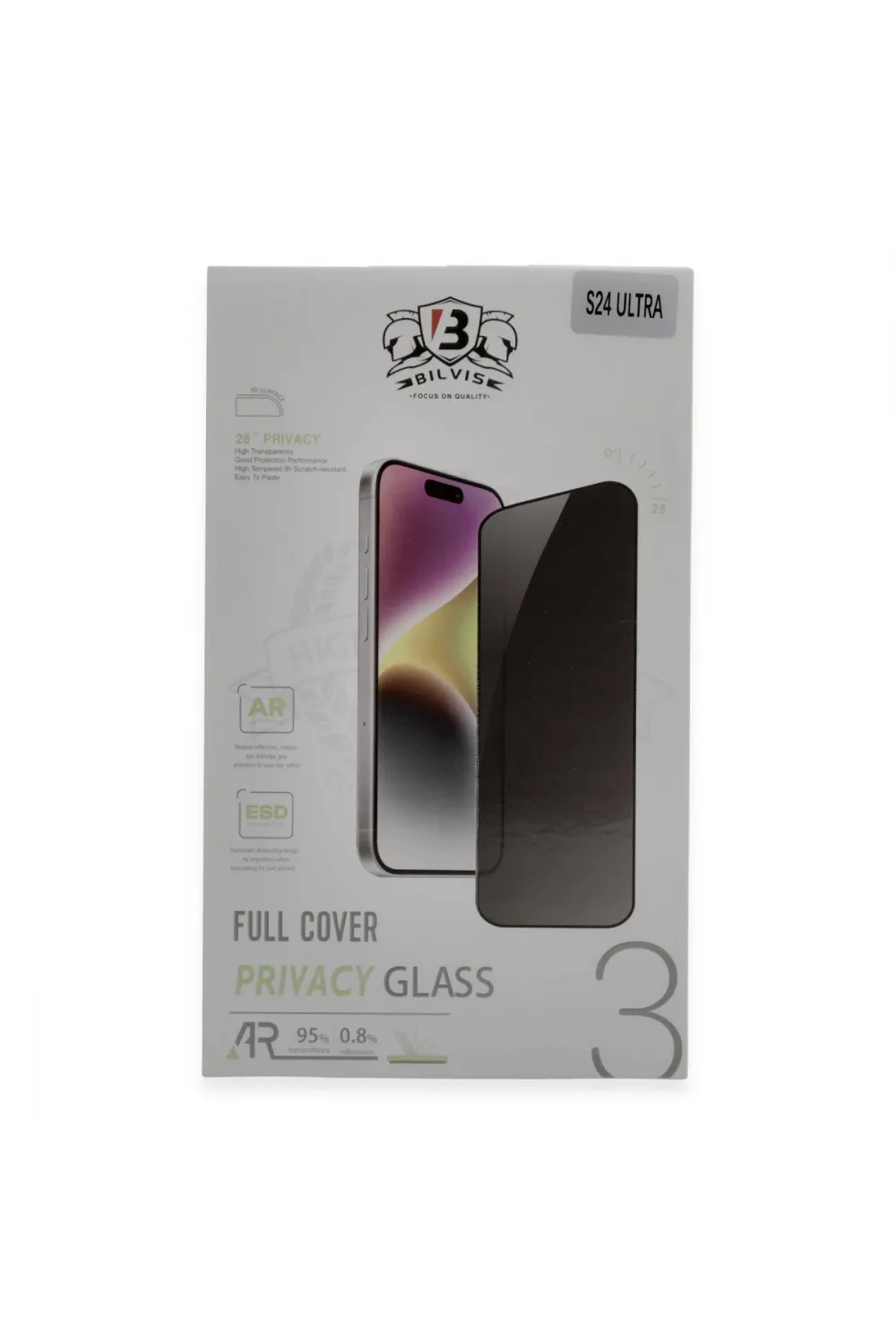 Samsung Galaxy S24 Ultra Bilvis Hayalet Cam Ekran Koruyucu