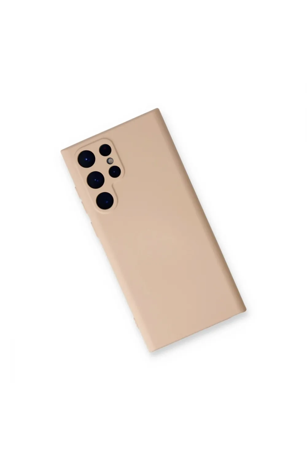 Samsung Galaxy S24 Ultra Kılıf Nano İçi Kadife Silikon - Pudra