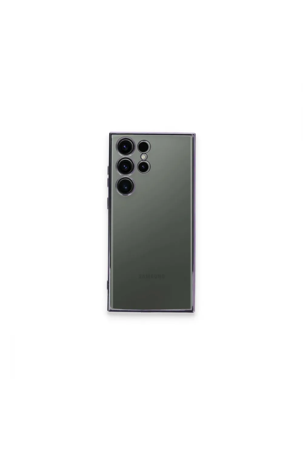 Samsung Galaxy S24 Ultra Kılıf Razer Lensli Silikon - Siyah
