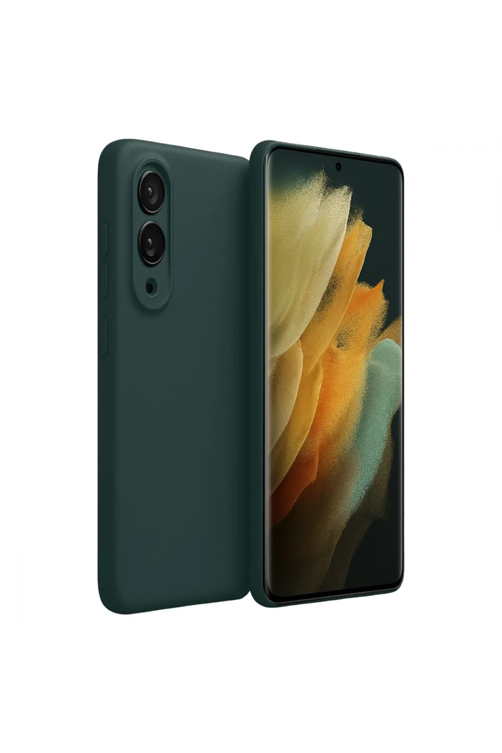 Samsung Galaxy S25 Edge First Silikon - Koyu Yeşil