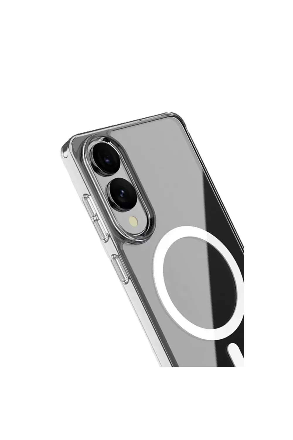 Samsung Galaxy S25 Edge Kılıf Magneticsafe Şeffaf Silikon - Şeffaf