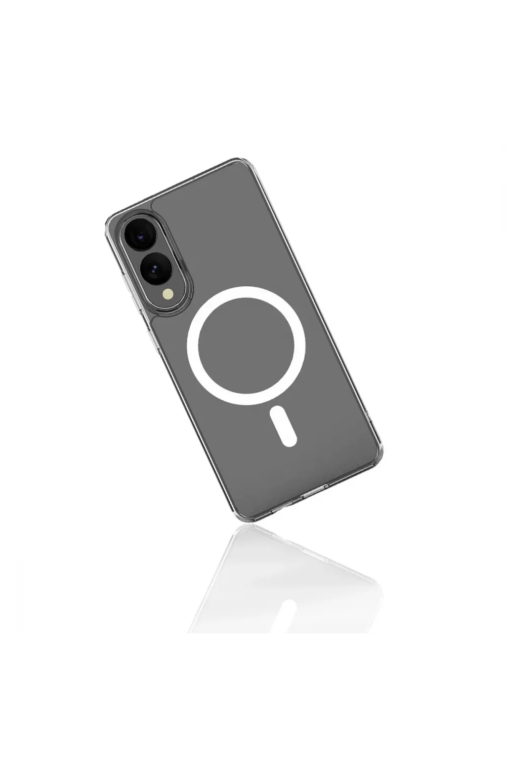 Samsung Galaxy S25 Edge Kılıf Magneticsafe Şeffaf Silikon - Şeffaf