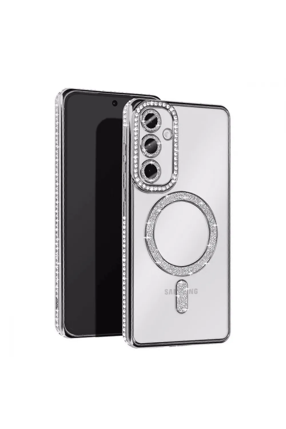 Samsung Galaxy S25 Fe Joke Simli Magneticsafe Kılıf - Gümüş