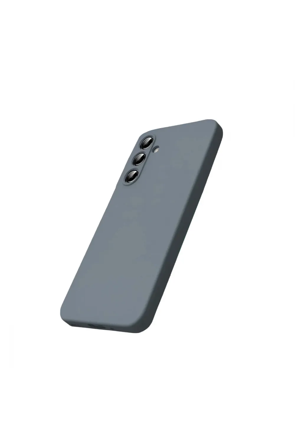 Samsung Galaxy S25 Fe Kılıf Nano İçi Kadife Silikon - Gri