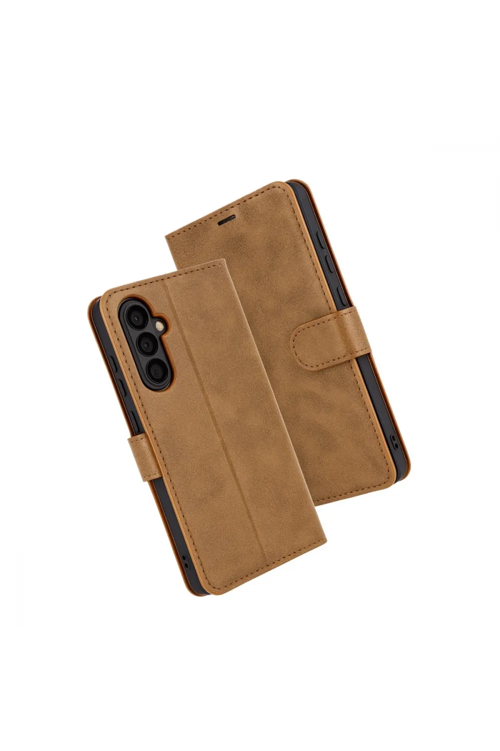 Samsung Galaxy S25 Fe Trend S Plus Kapaklı Kılıf - Taba