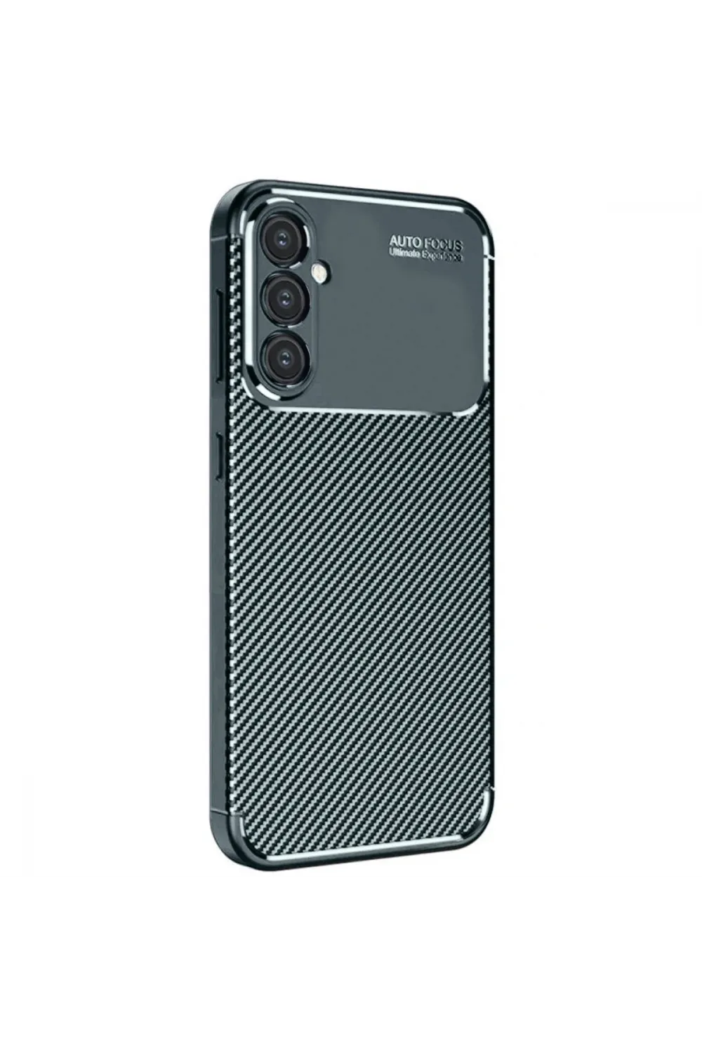 Samsung Galaxy S25 Plus Kılıf Auto Focus Karbon Kapak - Koyu Yeşil