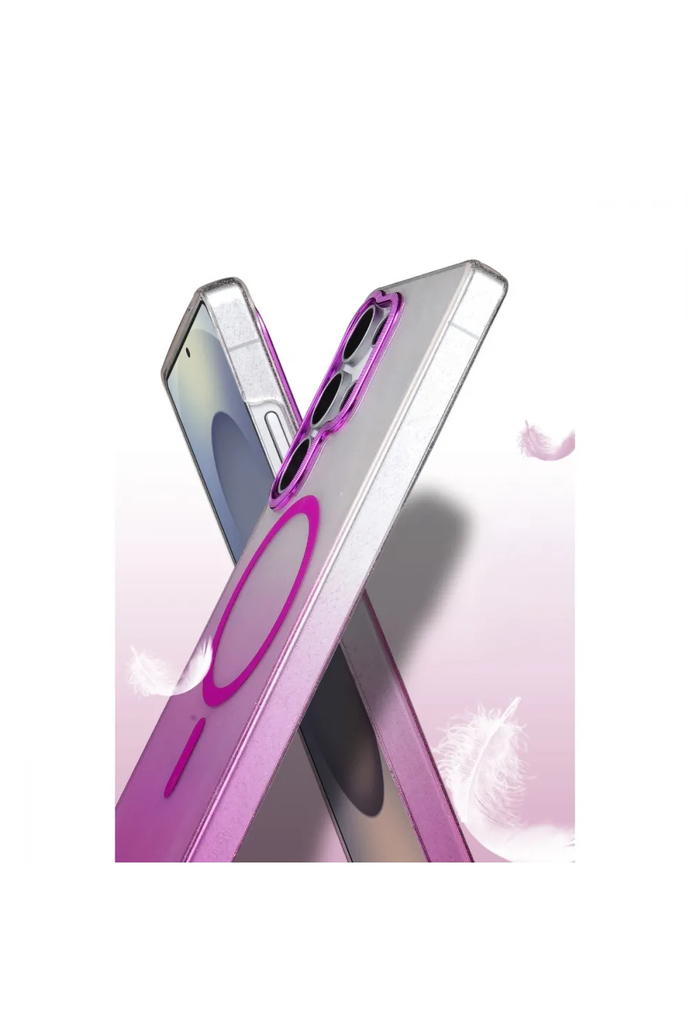 Samsung Galaxy S25 Ultra Glossy Magsafe Kapak - Çöl Titanyum