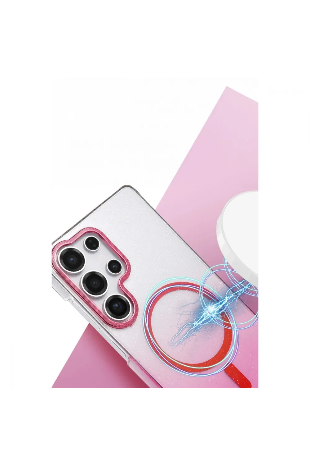 Samsung Galaxy S25 Ultra Glossy Magsafe Kapak - Mor