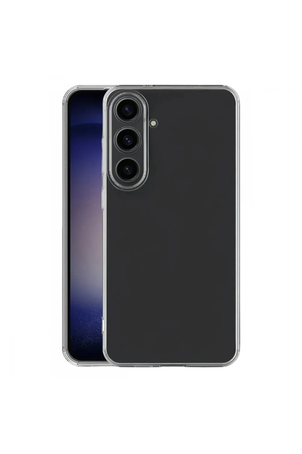 Samsung Galaxy S26 FE Lüx Şeffaf Silikon - Şeffaf