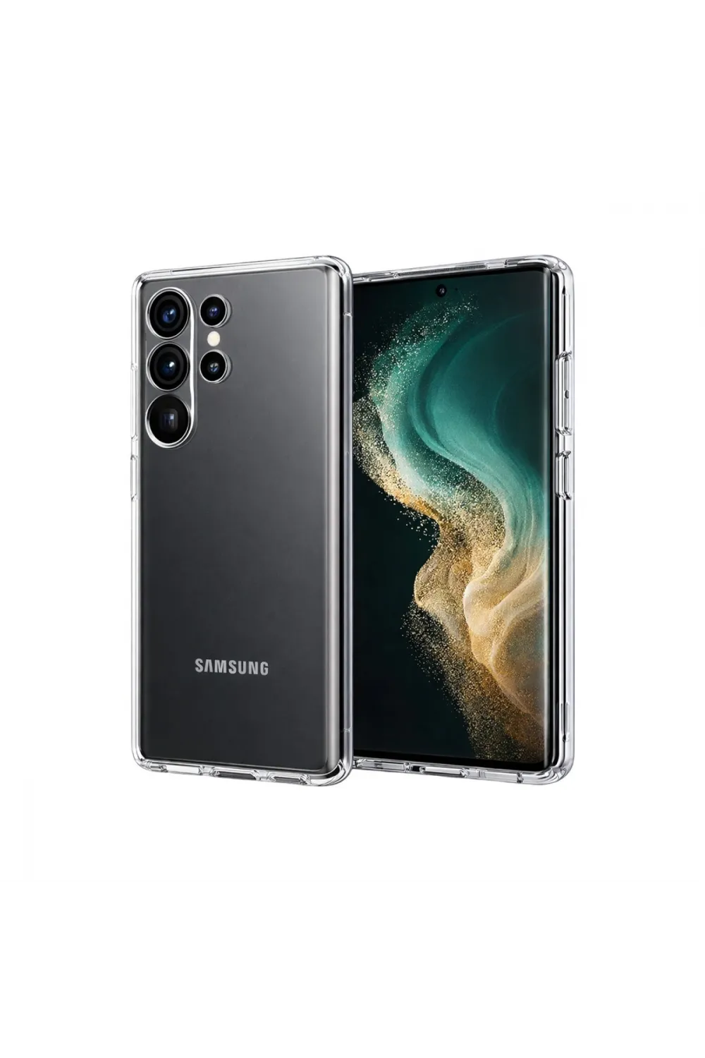 Samsung Galaxy S26 Ultra Lüx Şeffaf Silikon - Şeffaf