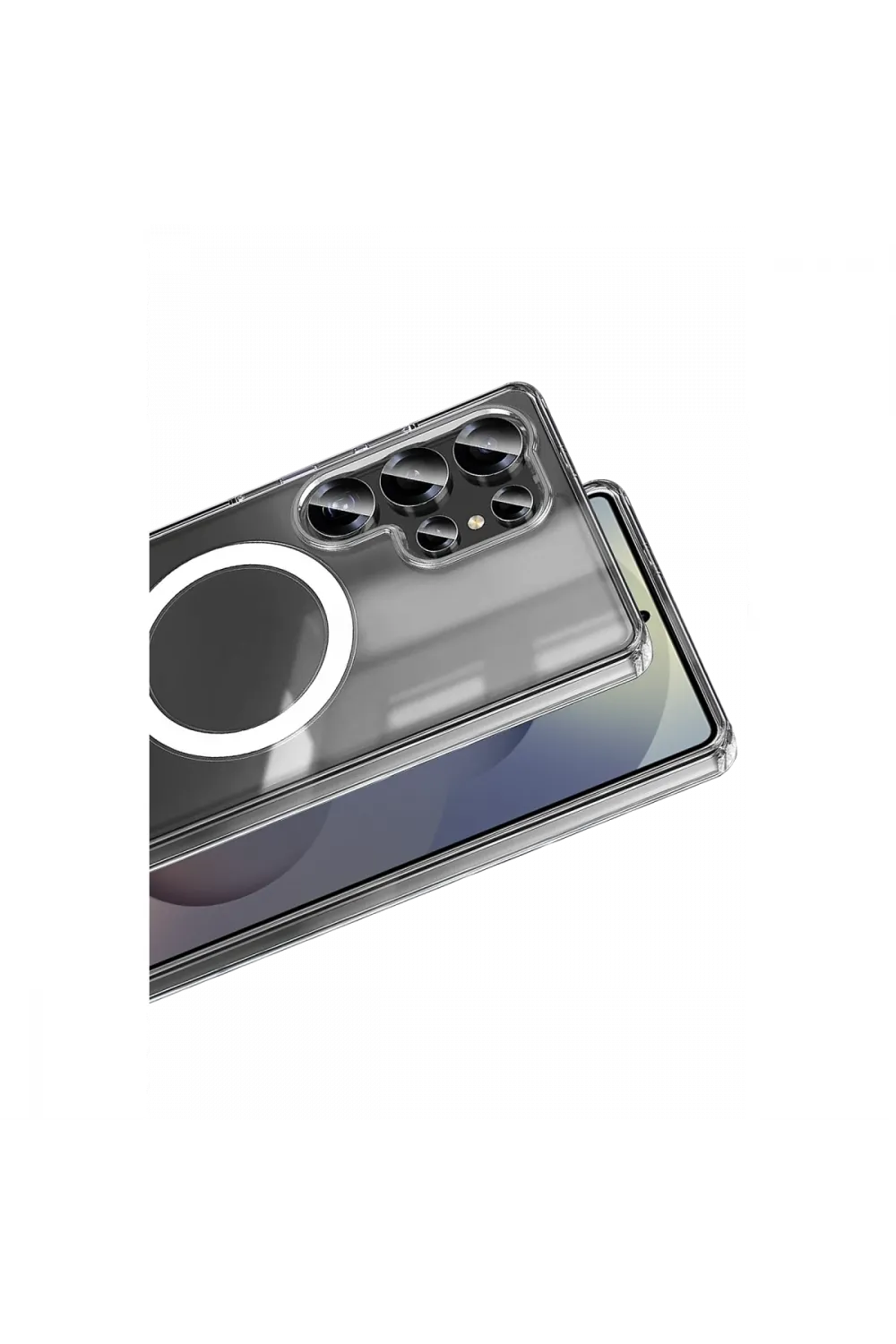 Samsung Galaxy S26 Ultra Magneticsafe Şeffaf Silikon - Şeffaf