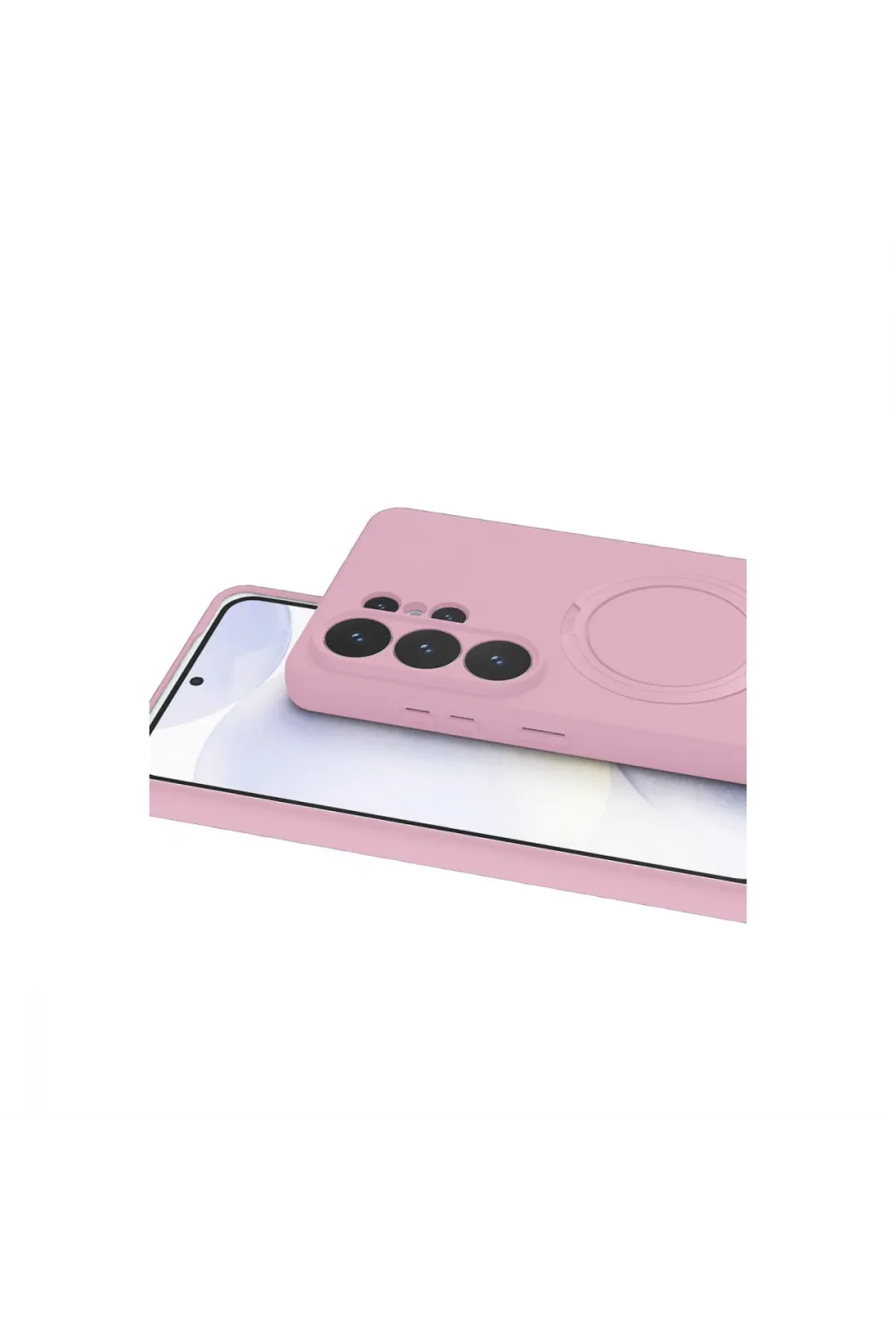 Samsung Galaxy S26 Ultra Regal Magsafe Standlı Kapak - Açık Pembe