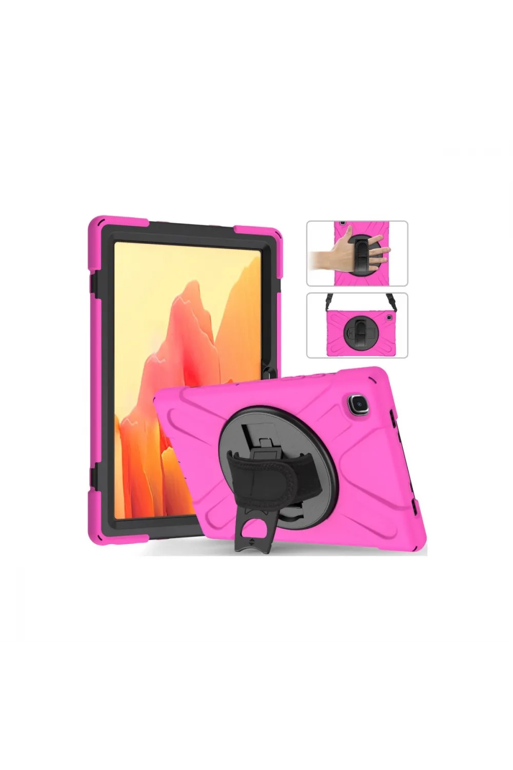Samsung Galaxy T220 Tab A7 Lite 8.7 Kılıf Amazing Tablet Kapak - Pembe