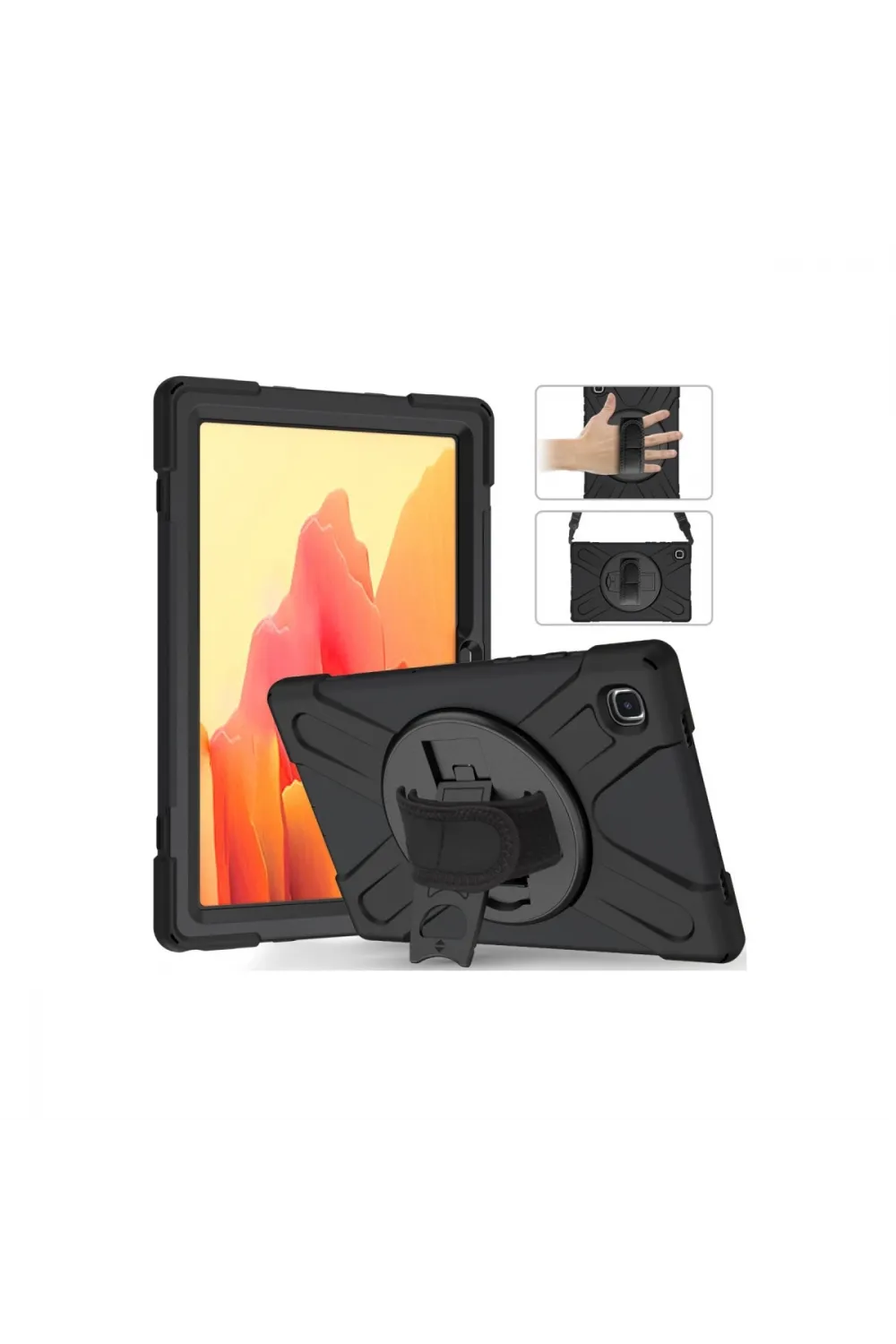 Samsung Galaxy T220 Tab A7 Lite 8.7 Kılıf Amazing Tablet Kapak - Siyah