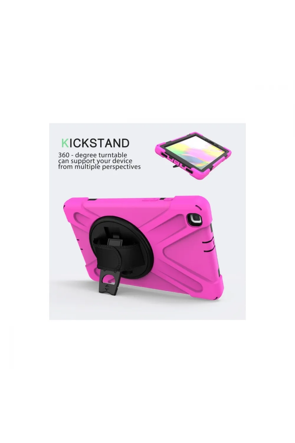 Samsung Galaxy T290 Tab A 8 Kılıf Amazing Tablet Kapak - Pembe