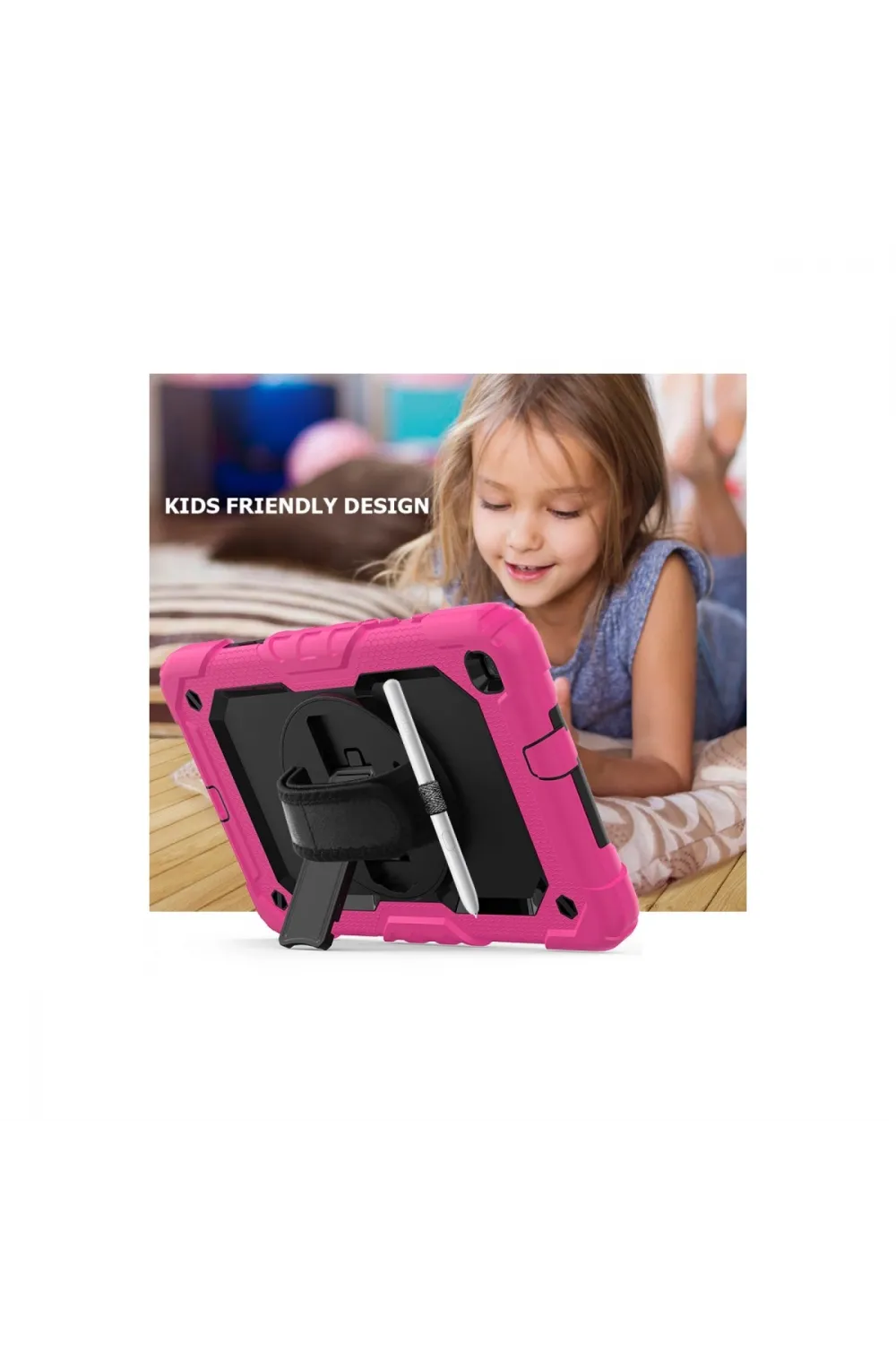 Samsung Galaxy T290 Tab A 8 Kılıf Pars Tablet Kapak - Pembe