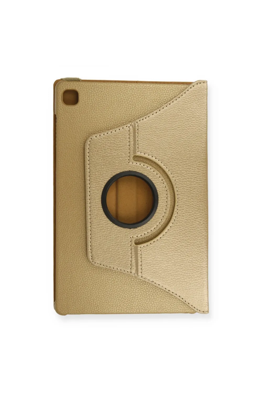 Samsung Galaxy T500 Tab A7 10.4 Kılıf 360 Tablet Deri Kılıf - Gold