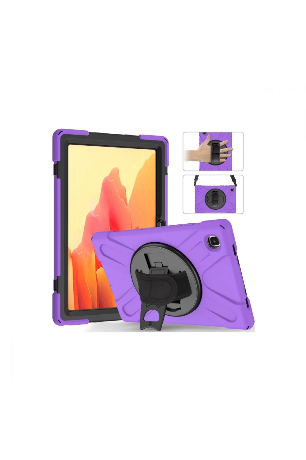 Samsung Galaxy T500 Tab A7 10.4 Kılıf Amazing Tablet Kapak - Mor