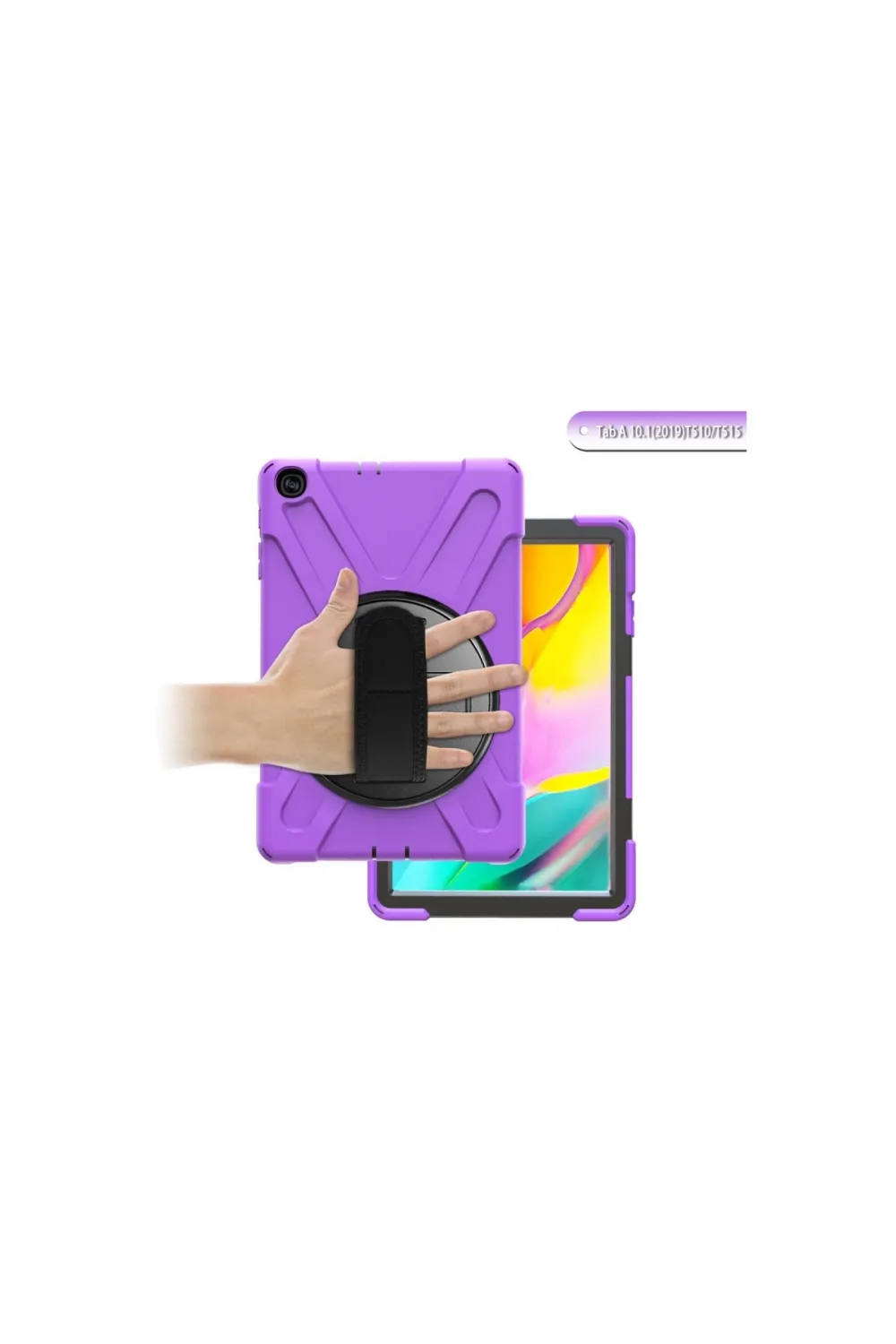 Samsung Galaxy T510 Tab A 10.1 Kılıf Amazing Tablet Kapak - Mor