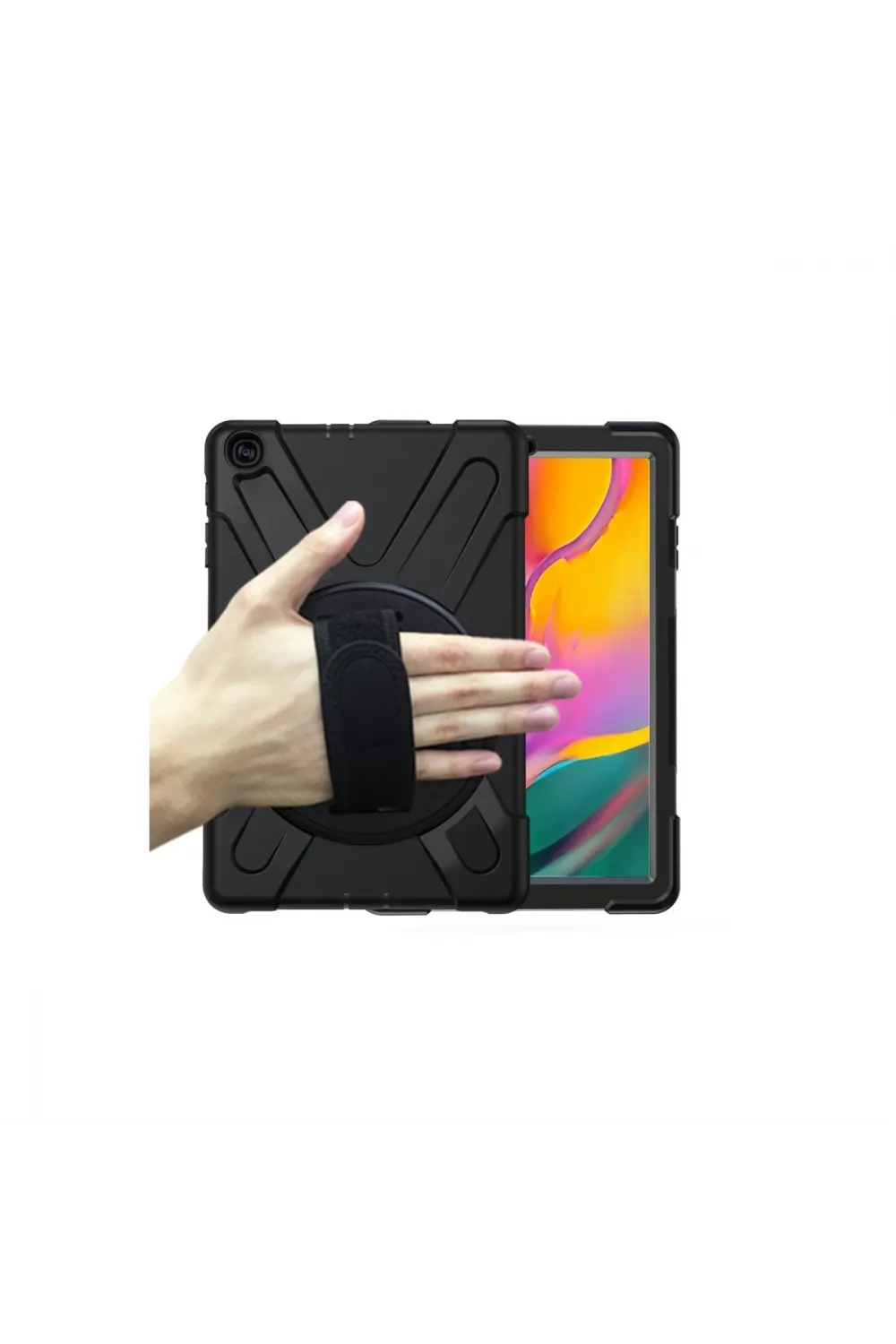 Samsung Galaxy T510 Tab A 10.1 Kılıf Amazing Tablet Kapak - Siyah
