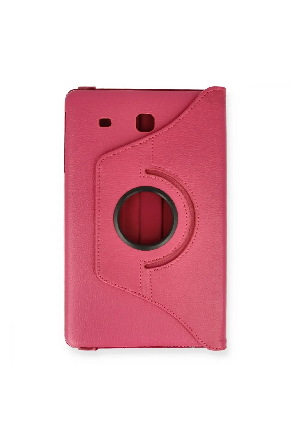 Samsung Galaxy T560 Tab E 9.7 Kılıf 360 Tablet Deri Kılıf - Pembe