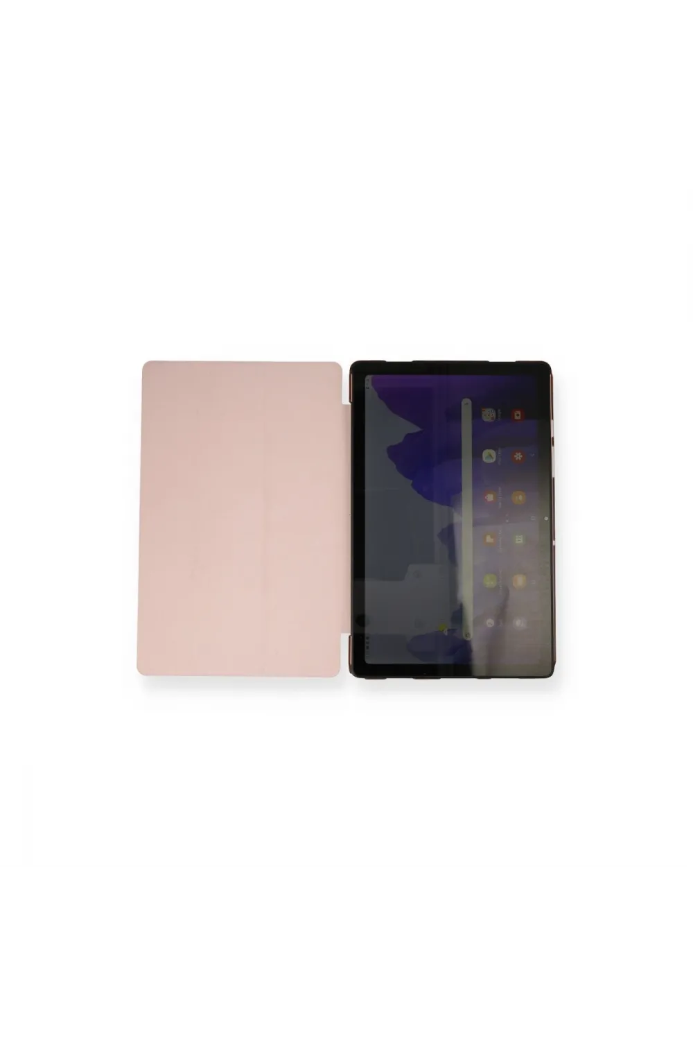 Samsung Galaxy T970 Tab S7 Plus 12.4 Kılıf Tablet Smart Kılıf - Rose Gold
