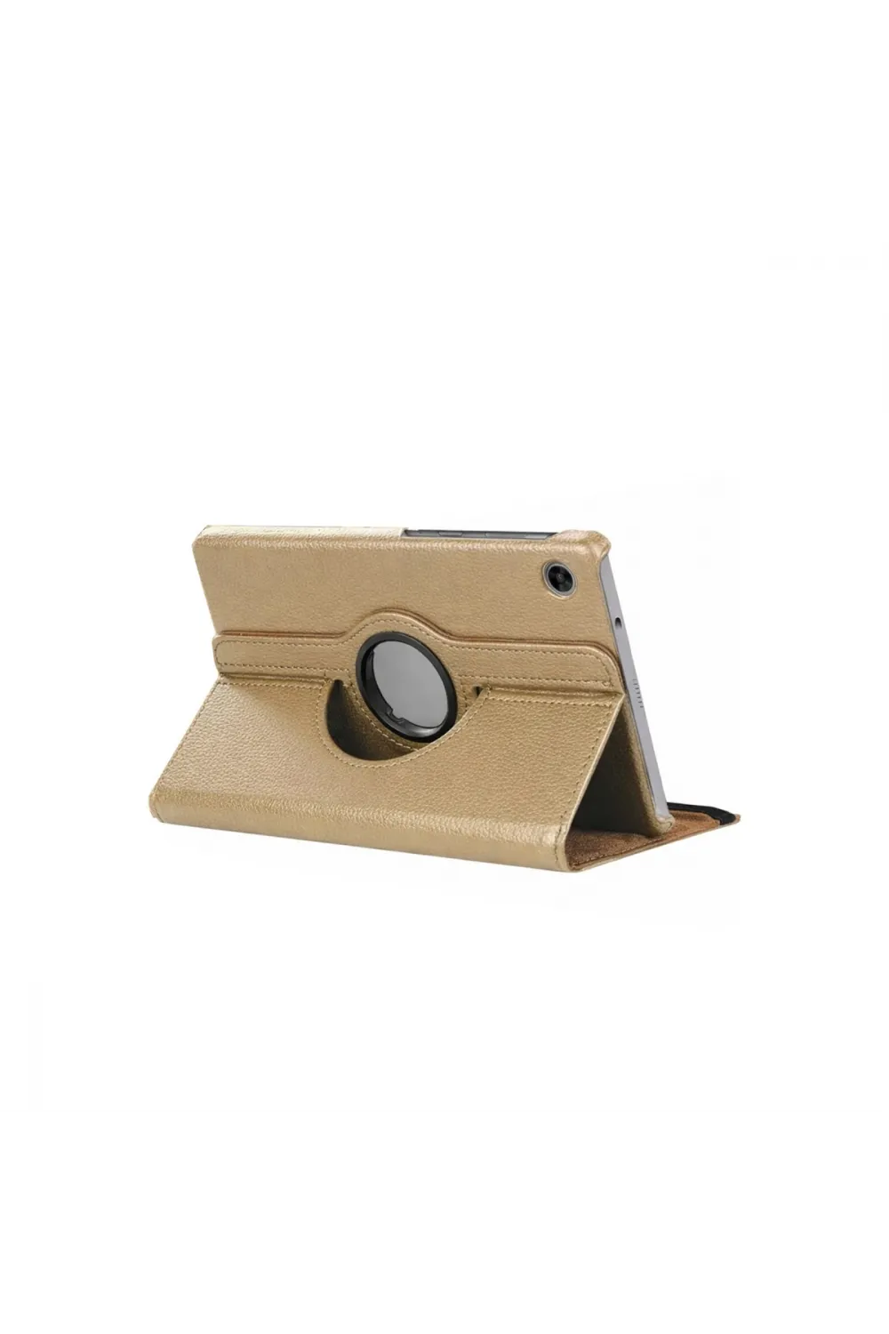Samsung Galaxy Tab A11 360 Tablet Deri Kılıf - Gold
