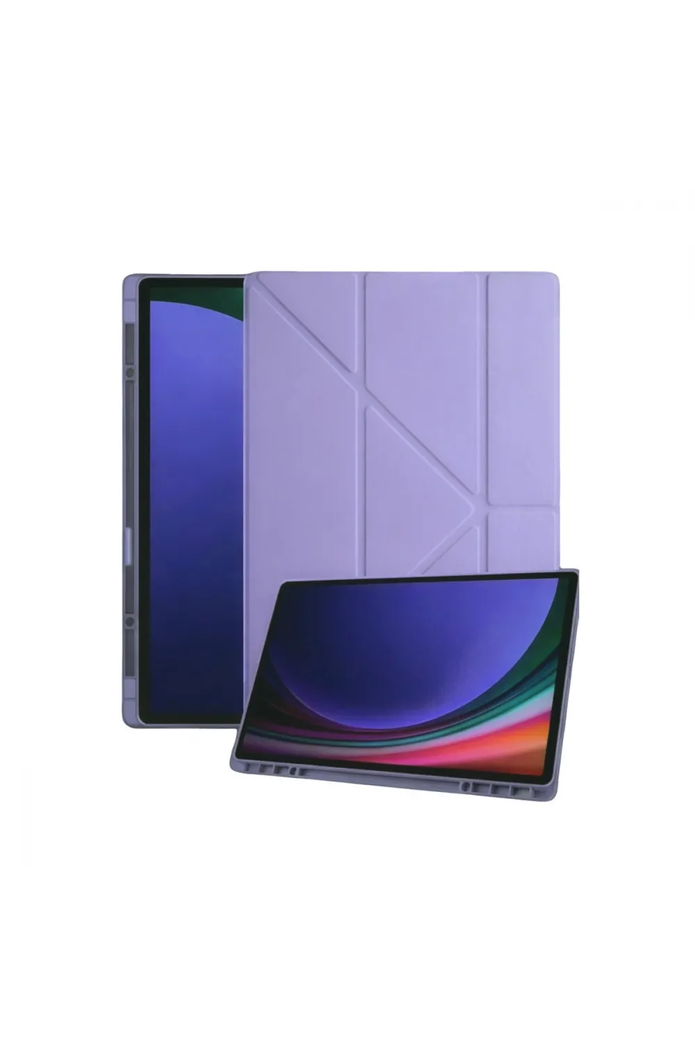 Samsung Galaxy Tab A11 Plus Kalemlikli Mars Tablet Kılıfı - Lila