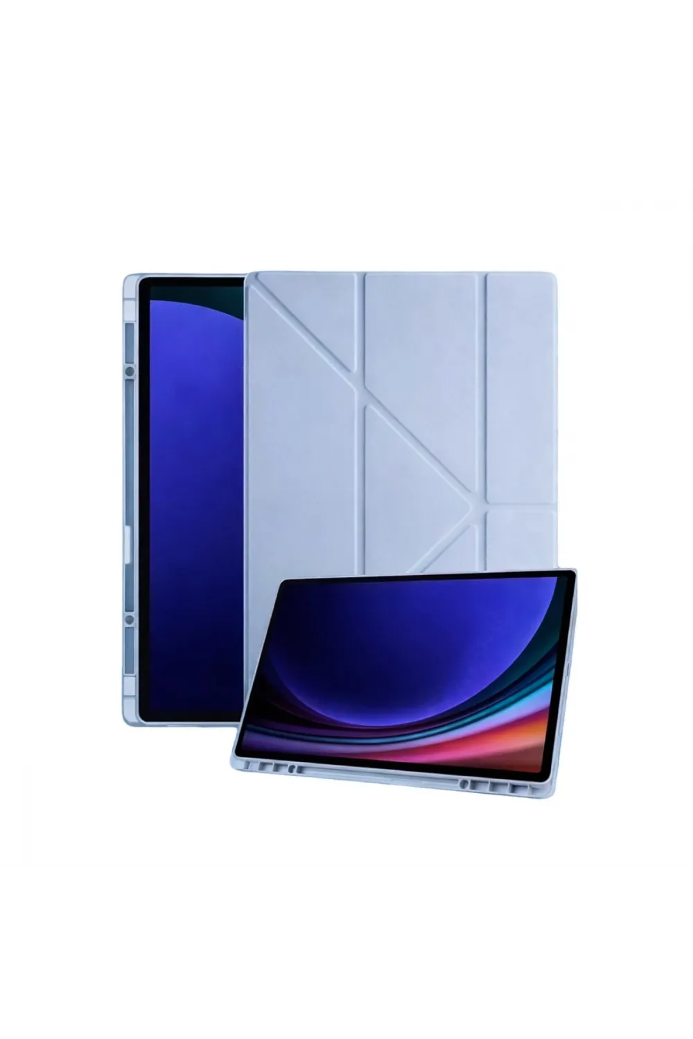 Samsung Galaxy Tab A11 Plus Kalemlikli Mars Tablet Kılıfı - Mavi