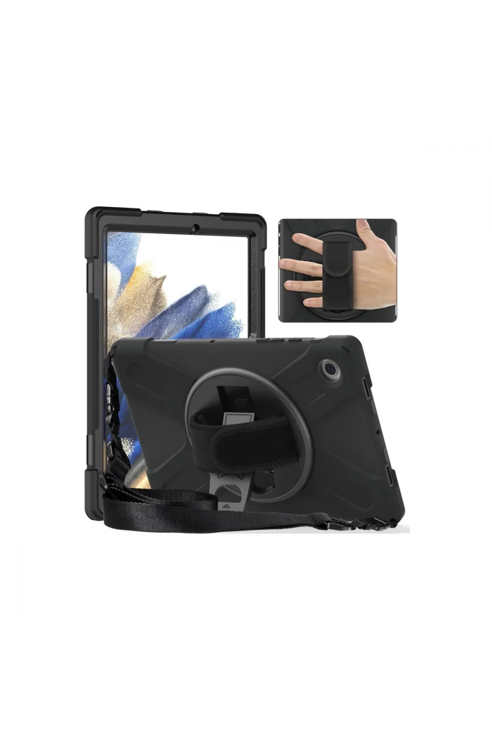 Samsung Galaxy Tab A9 Plus Kılıf Amazing Tablet Kapak - Siyah