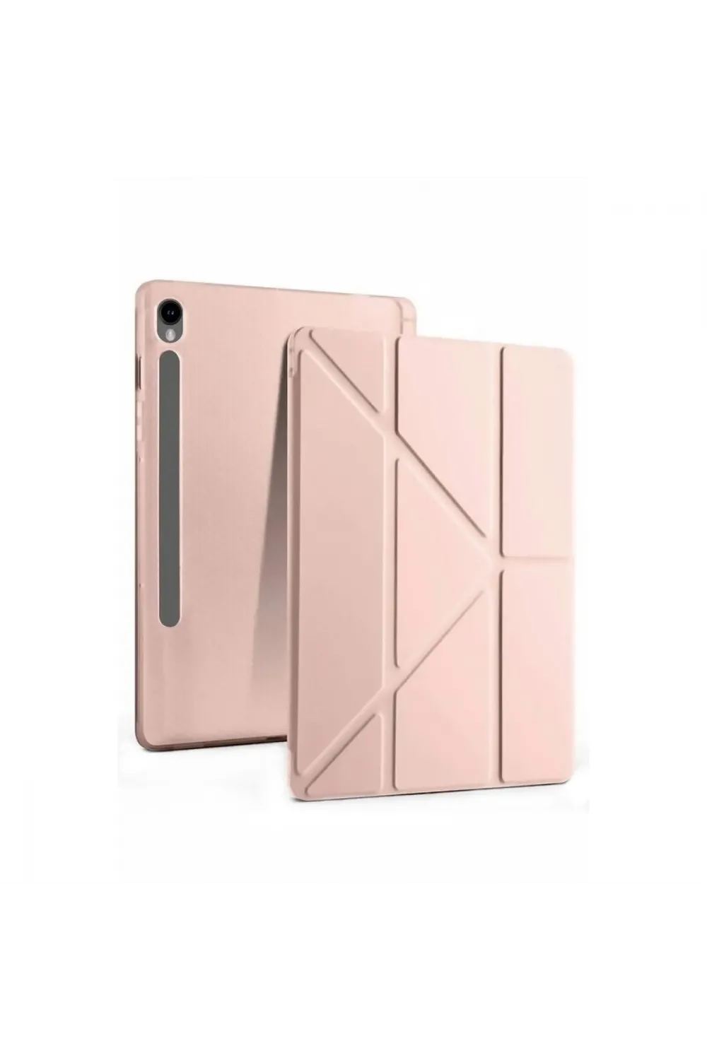 Samsung Galaxy Tab S10 Fe Plus 13.1 Kalemlikli Mars Tablet Kılıfı - Rose Gold