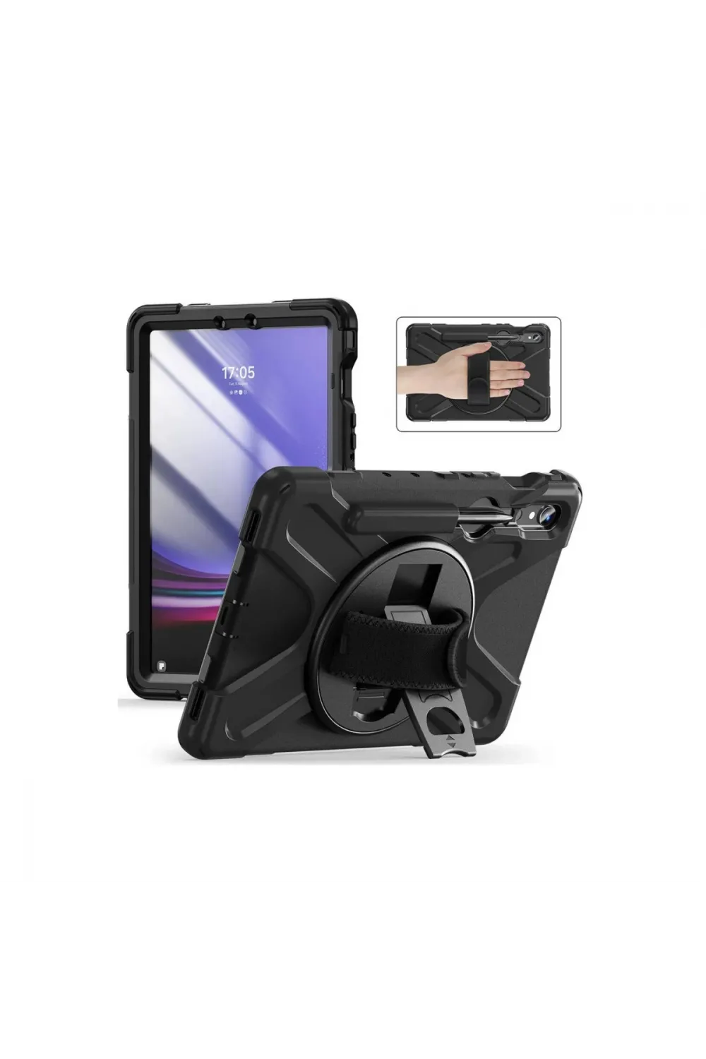 Samsung Galaxy X510 Tab S9 Fe 11 Kılıf Amazing Tablet Kapak - Siyah