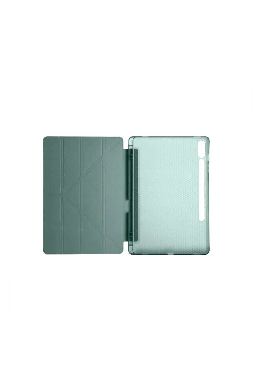 Samsung Galaxy X510 Tab S9 Fe 11 Kılıf Kalemlikli Mars Tablet Kılıfı - Koyu Yeşil
