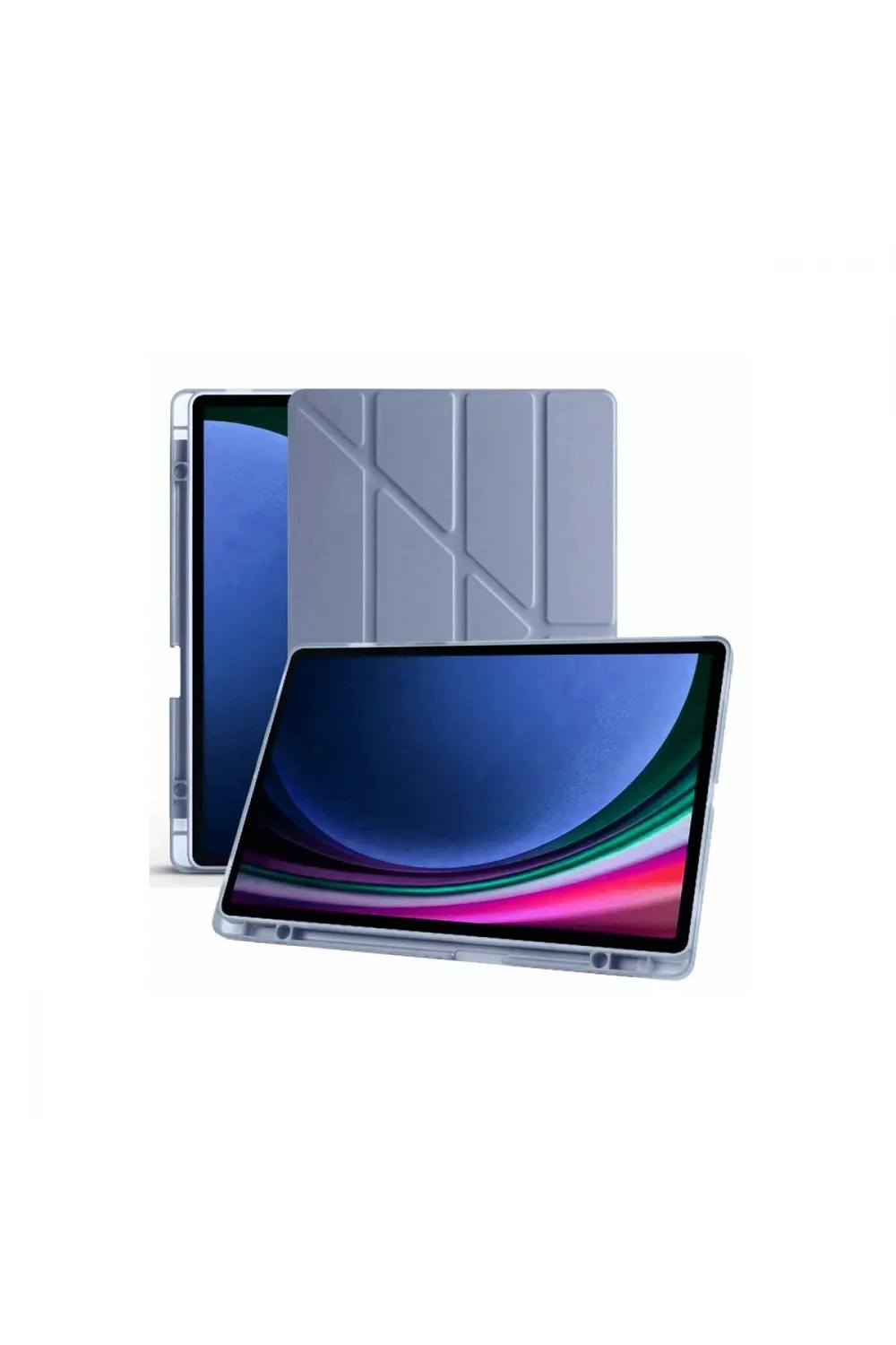 Samsung Galaxy X510 Tab S9 Fe 11 Kılıf Kalemlikli Mars Tablet Kılıfı - Lavender