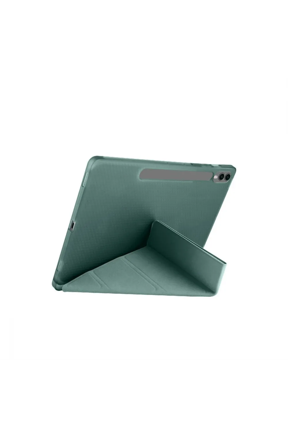 Samsung Galaxy X610 Tab S9 Fe Plus 12.4 Kılıf Kalemlikli Mars Tablet Kılıfı - Koyu Yeşil