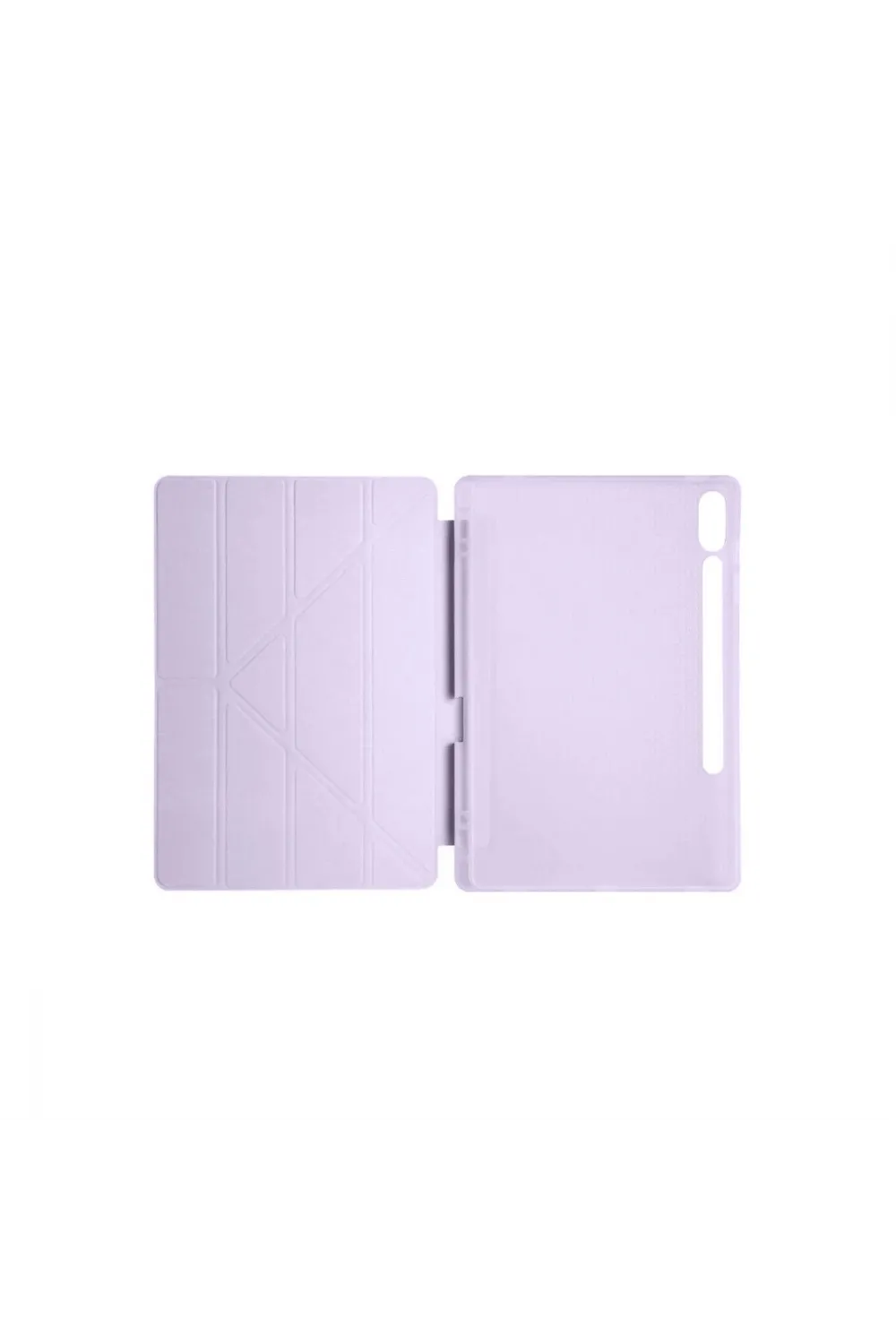 Samsung Galaxy X610 Tab S9 Fe Plus 12.4 Kılıf Kalemlikli Mars Tablet Kılıfı - Lila