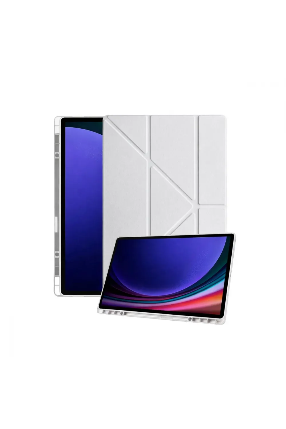 Samsung Galaxy X930 Tab S11 Ultra 14.6 Kalemlikli Mars Tablet Kılıfı - Gri