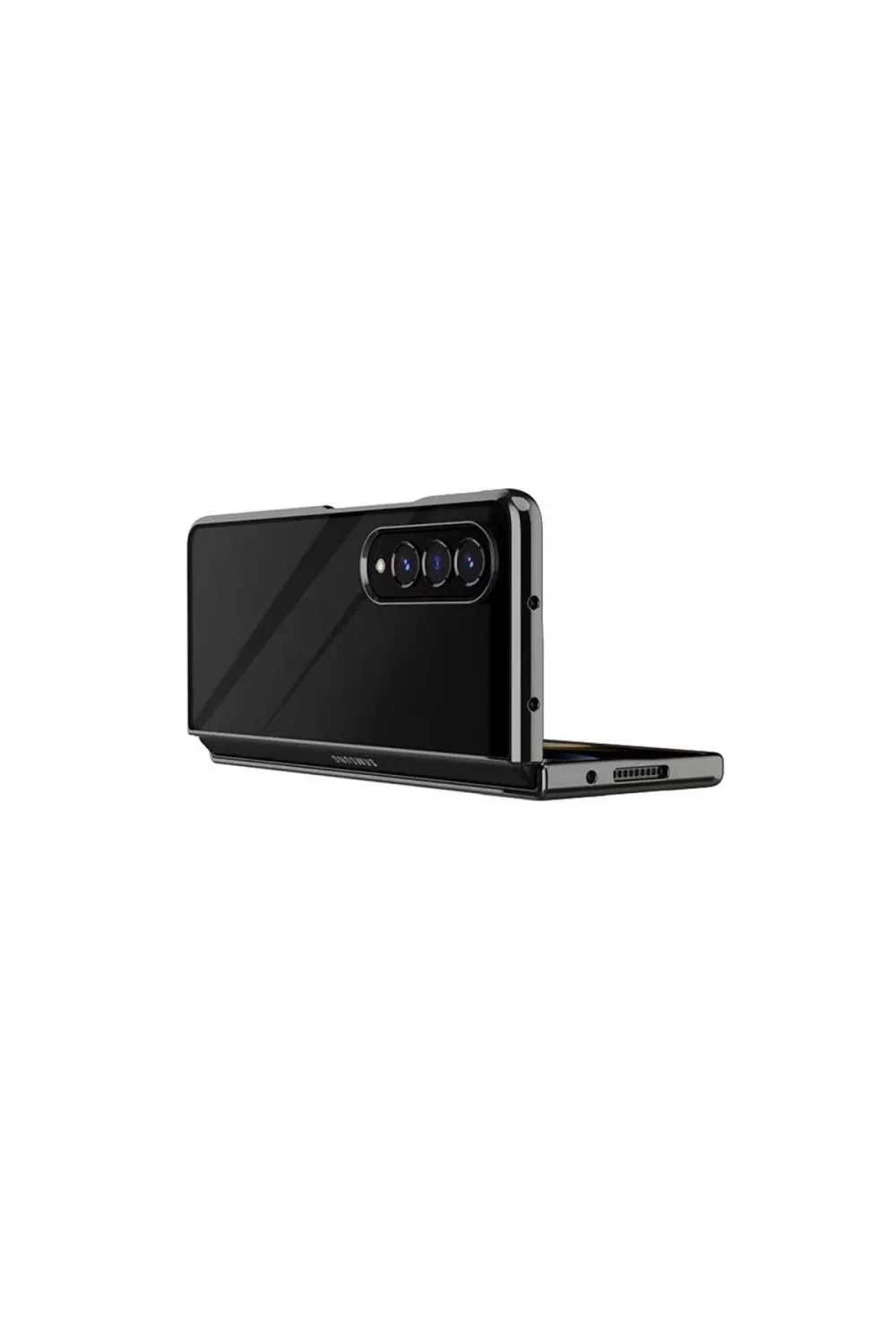 Samsung Galaxy Z Fold 4 Kılıf Fold Element Kapak - Siyah
