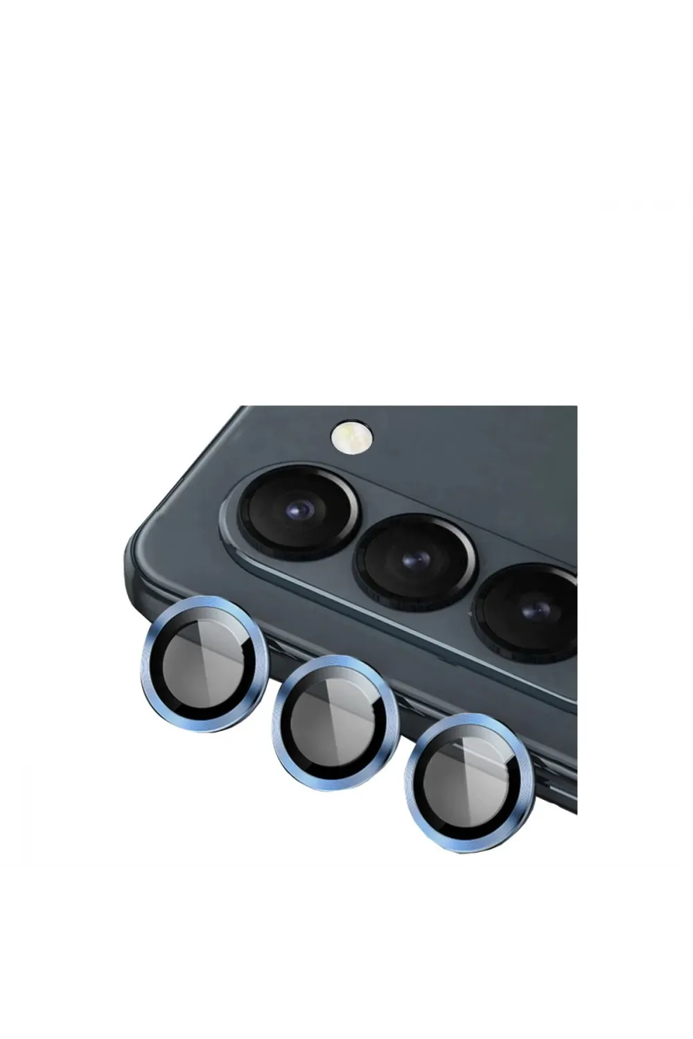Samsung Galaxy Z Fold 5 Valdez Metal Kamera Lens - Mavi