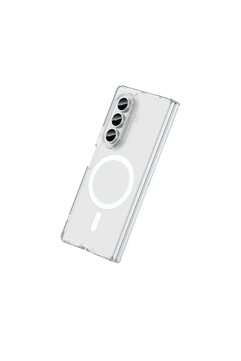 Samsung Galaxy Z Fold 7 Kılıf Magneticsafe Şeffaf Silikon - Şeffaf