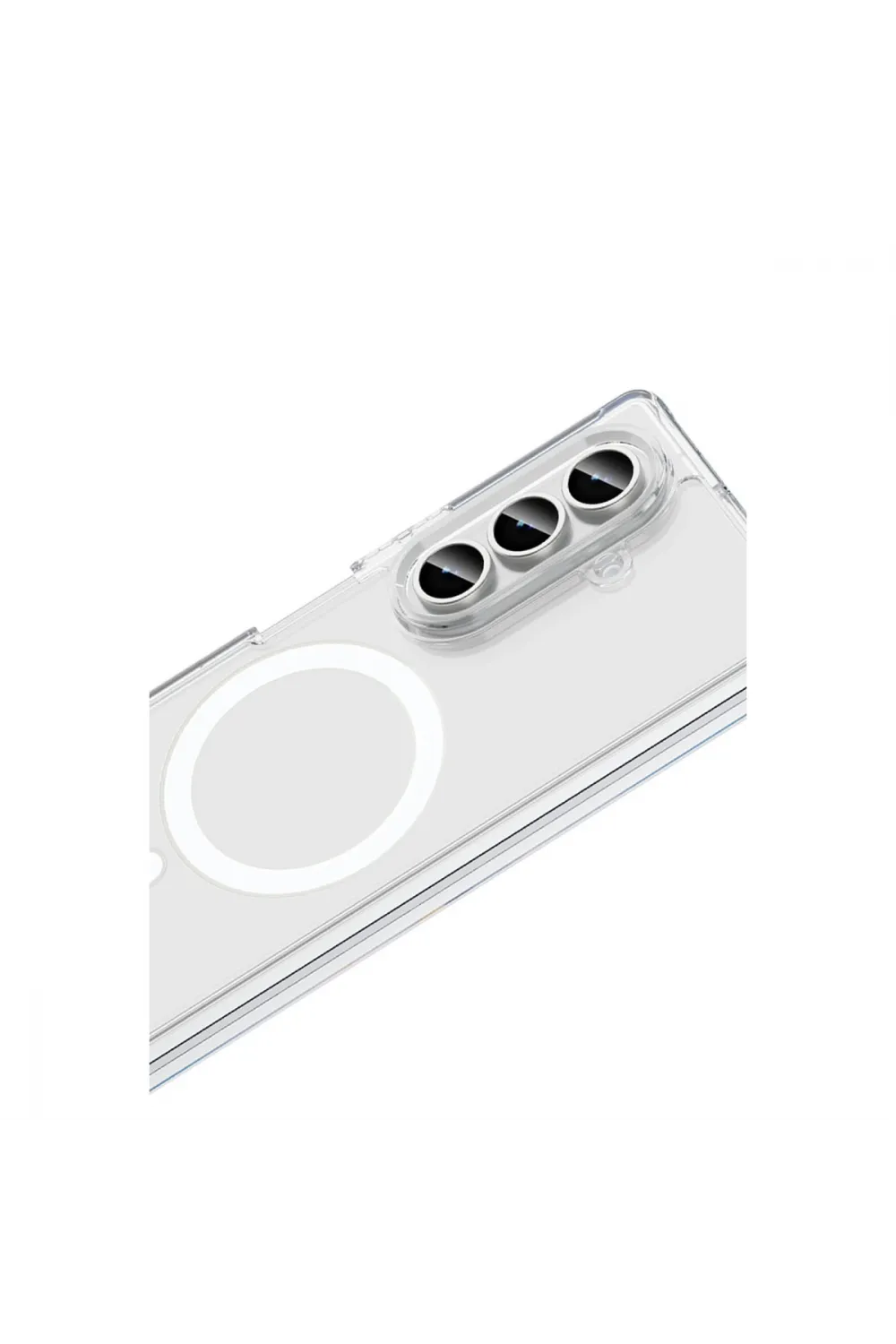 Samsung Galaxy Z Fold 7 Kılıf Magneticsafe Şeffaf Silikon - Şeffaf