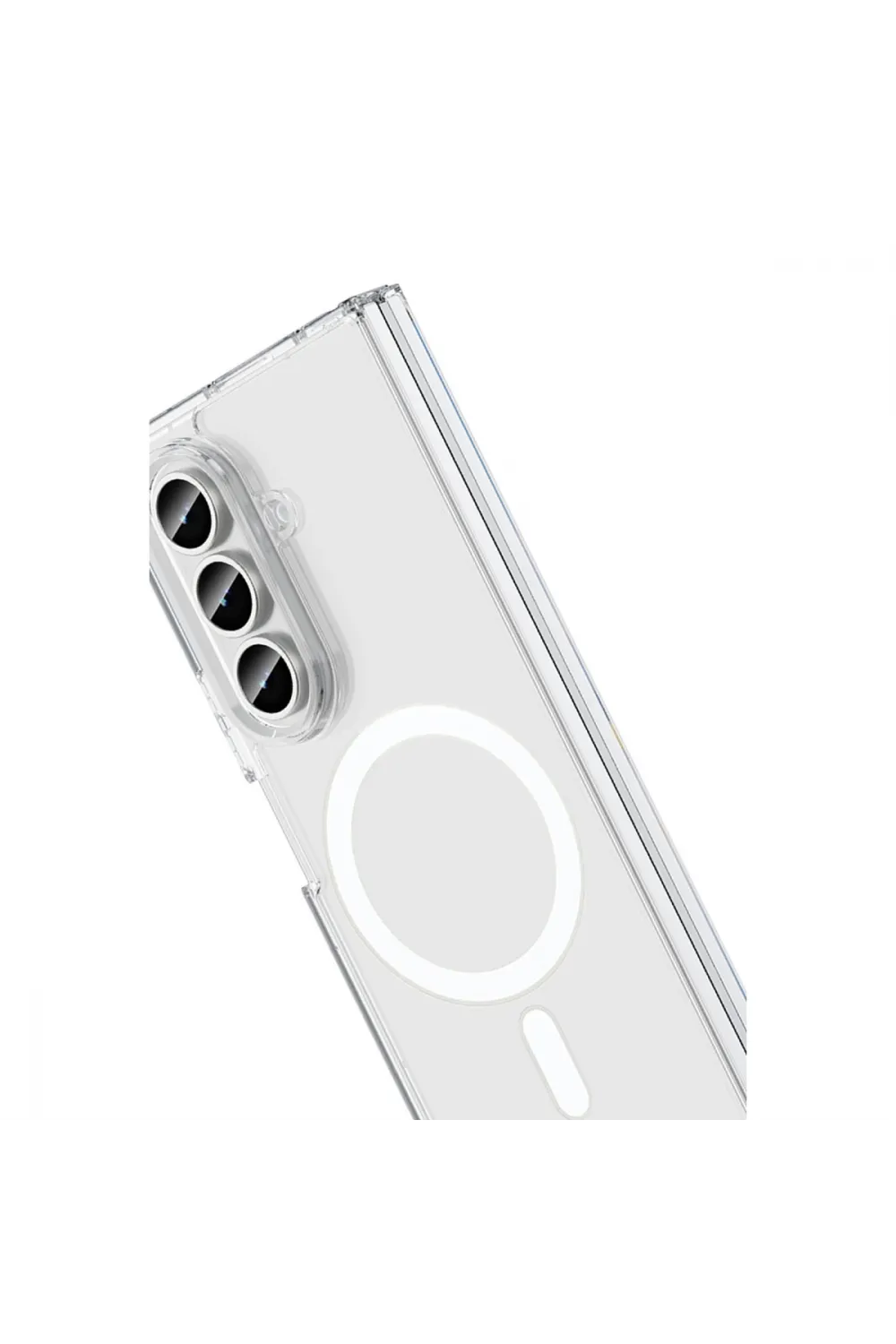 Samsung Galaxy Z Fold 7 Kılıf Magneticsafe Şeffaf Silikon - Şeffaf