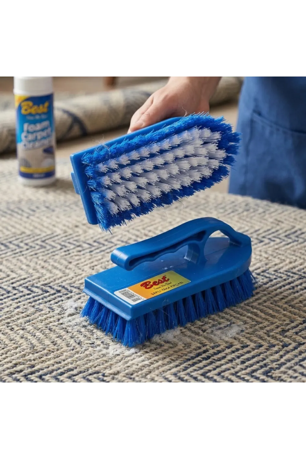 Saplı Ergonomik Halı ve Yüzey Fırçası