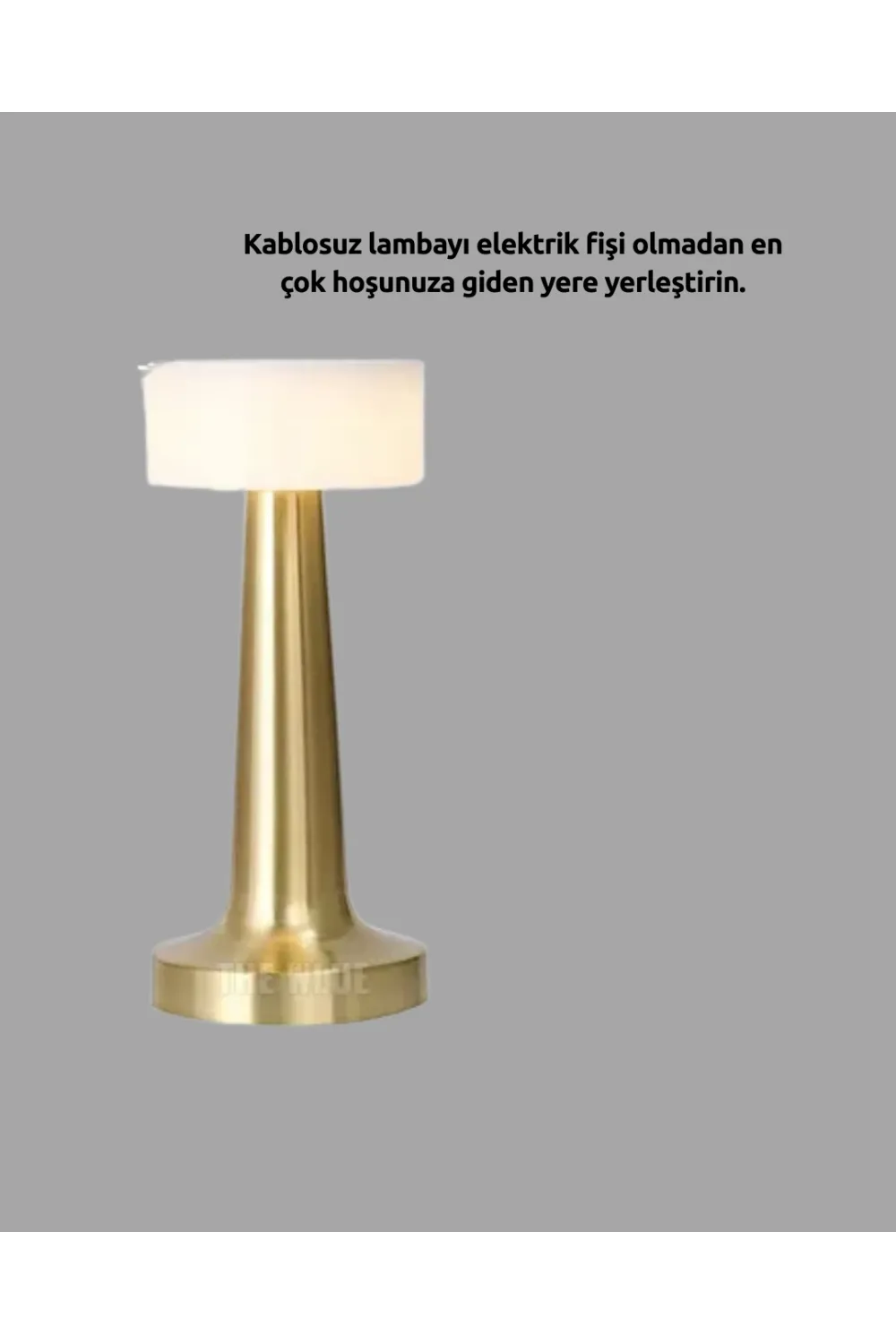 Şarj Edilebilir Led Masa Lambası Usb Girişli, Metal Yapı